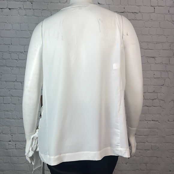 Rachel Roy White Side Tie Tank Top Size 2X - Picture 2 of 5